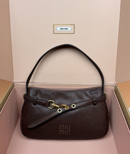 Miu Miu Adventure Nappa Leather Handbag 5BG182