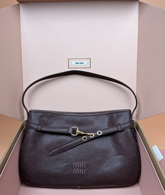 Miu Miu Adventure Nappa Leather Shoulder Bag 5BG181