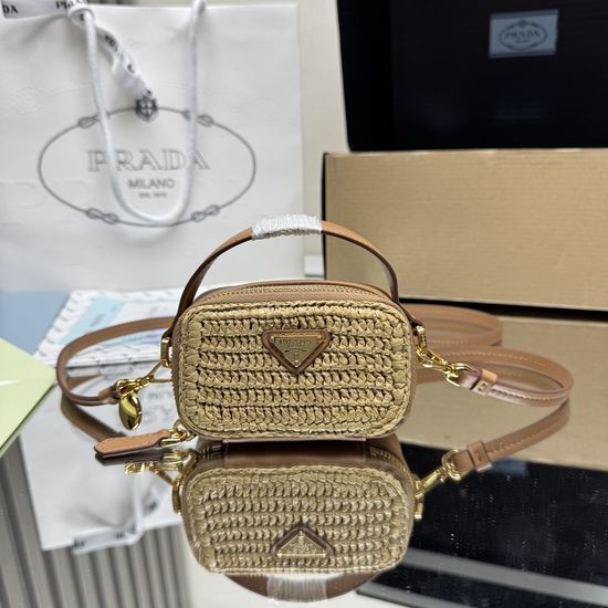 Prada Woven Mini Handbag 1NR025
