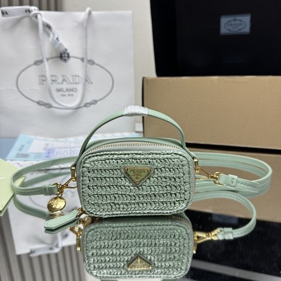 Prada Woven Mini Handbag 1NR025