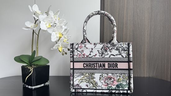 Christian Dior CD Tote Rose Flower Small 8002