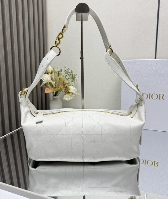 Christian Dior CD D-Journey Medium White Handbag 2417