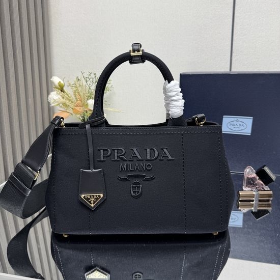 Prada Gardener Bag Canvas Medium Handbag 1BG554