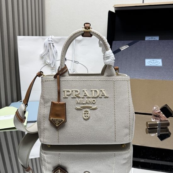 Prada Gardener Bag Canvas Small Handbag 1BG464