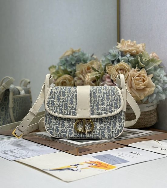 Christian Dior CD 30 Montaigne Coconut Blue Bag 9363