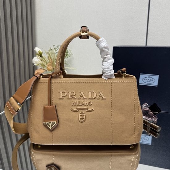 Prada Gardener Canvas Top Handle Bag 1BG554