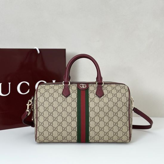 Gucci Brown Red Two-tone Large Tote Bag 836824
