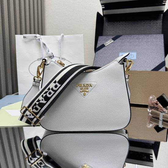 Prada Crossbody Bag Deerskin Pattern Cowhide 1BH193