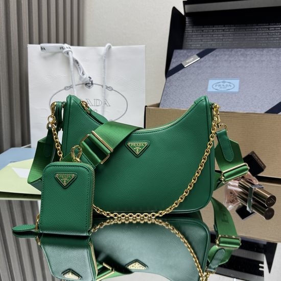 Prada Re-Edition Nylon Hobo Bag 1BH204 9809