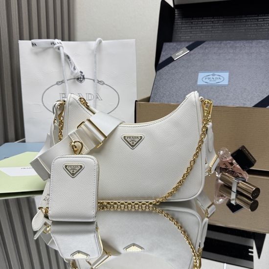 Prada Re-Edition Nylon Hobo Bag 1BH204 9808