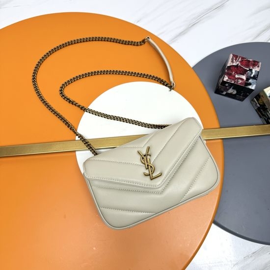 Yves Saint Laurent YSL LouLou Mini Sheepskin Crossbody Bag 821749
