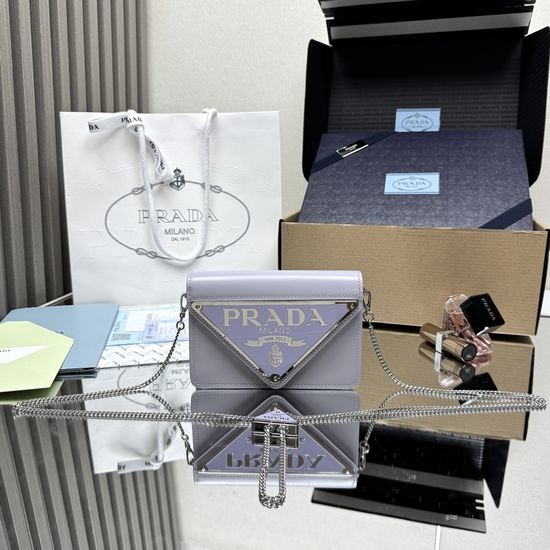 Prada Triangle Logo Flap Bag 1BH189