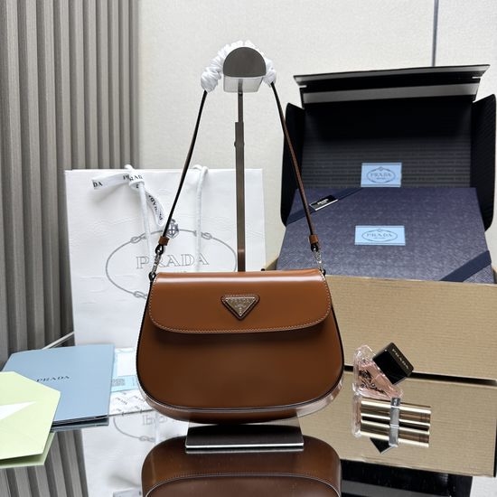 Prada Shoulder Bag Leather with Hardware 1BD311