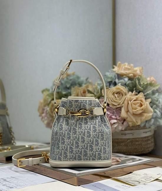 Christian Dior CD C EST Christian Dior CD Oblique Printed Bucket Bag 2272