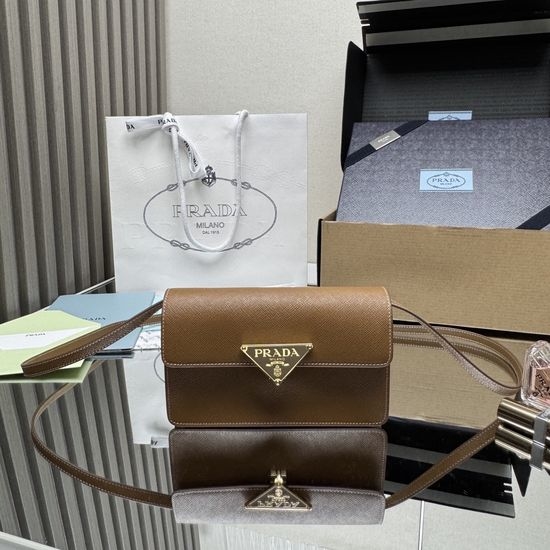 Prada Mini Handbag Saffiano Leather 1BD386
