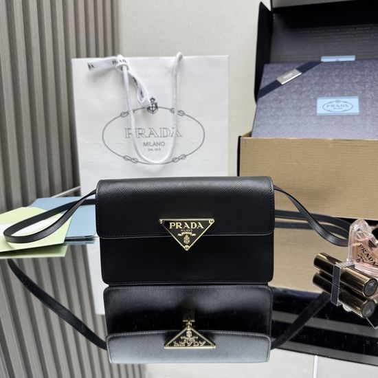 Prada Mini Handbag Saffiano Leather 1BD386