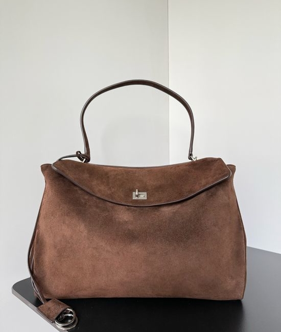 Balenciaga Rodeo Suede Oversized Shoulder Bag 789744