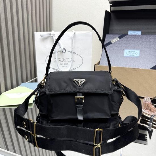 Prada Small Recycled Nylon Messenger Bag 1BD394