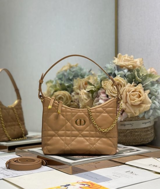 Christian Dior CD Miss Caro Brown Mini Chain Bag 5253