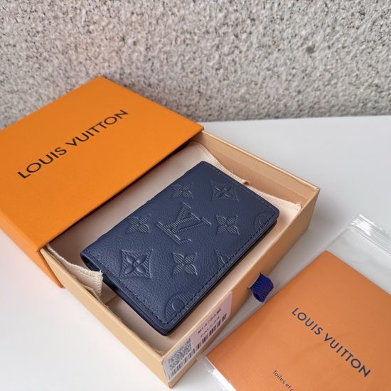 Louis Vuitton LV Organizer de Poche Embossed Leather Wallet 14796