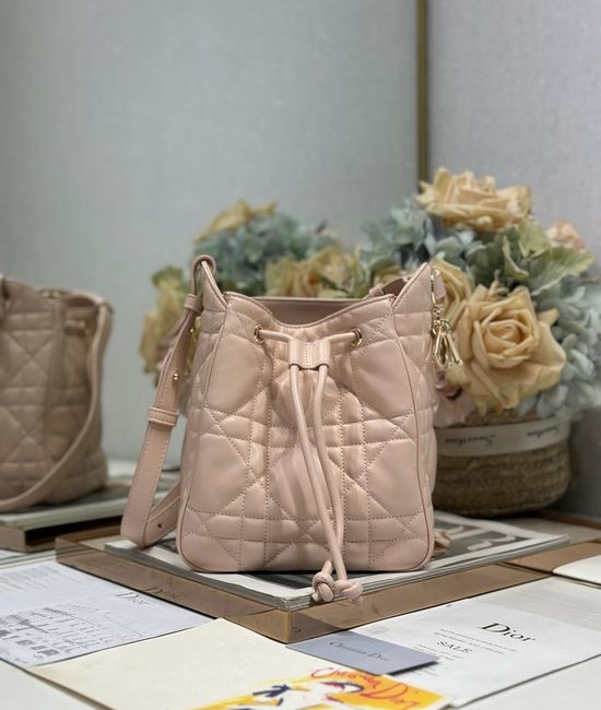 Christian Dior CD D-Motion Small Pink Lambskin Handbag 2851