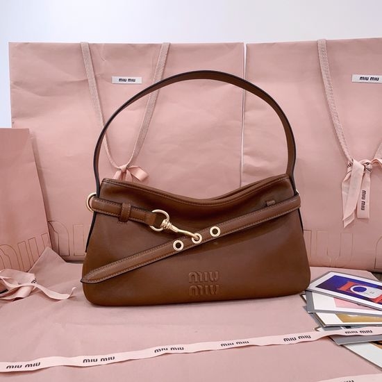 Miu Miu Aventure Leather Shoulder Bag 5BC182