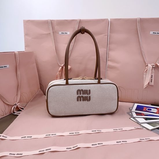 Miu Miu Canvas Bowling Bag 5BB173