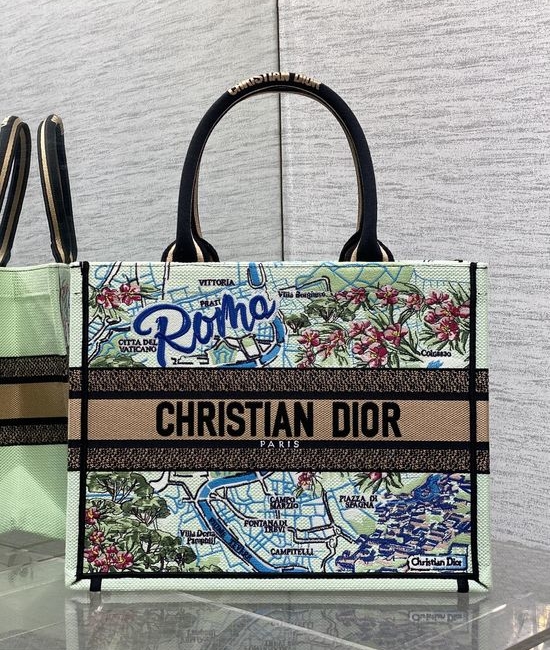 Christian Dior CD Souvenir Tote Rome Embroidery 17767