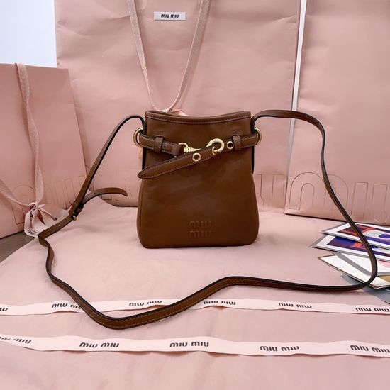 Miu Miu Mini Drawstring Lambskin Bag 5NR461