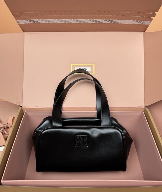Miu Miu Calfskin Medium Top Handle Bag 5BB182