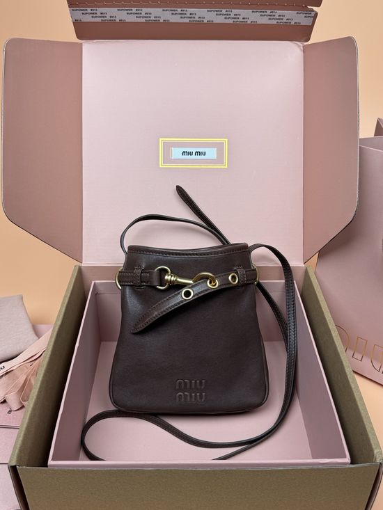 Miu Miu Nappa Leather Mini Handbag 5NR461