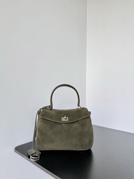 Balenciaga Rodeo Mini Suede Grass Green Bag 795456