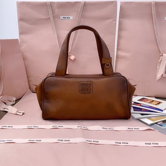 Miu Miu Bowling Bag Soft Calfskin Underarm Bag 5BB182