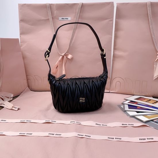 Miu Miu Mini Lunch Box Bag Matelasse 5NE026