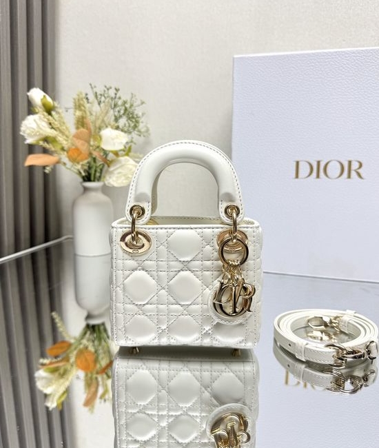 Christian Dior CD Lady Mini Lambskin Shoulder Bag 13751