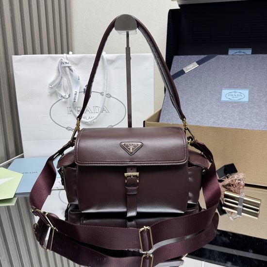 Prada Messenger Bag with Leather Details 1BD394
