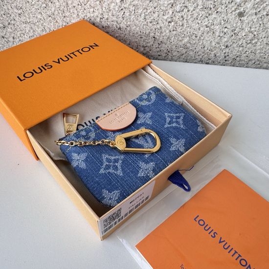 Louis Vuitton LV Monogram Denim Zip Coin Purse M82961