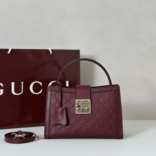 Gucci Embossed Leather Shoulder Bag 838992
