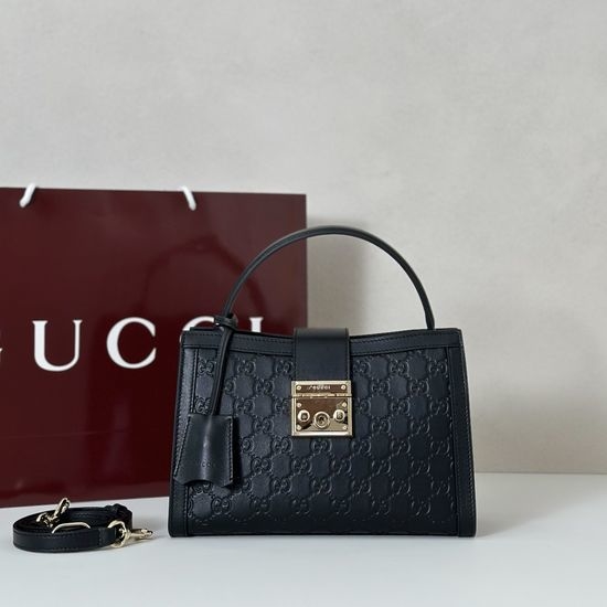 Gucci Embossed Leather Shoulder Bag 838992