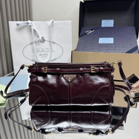 Prada LusSolf Leather Crossbody Bag 1BH215