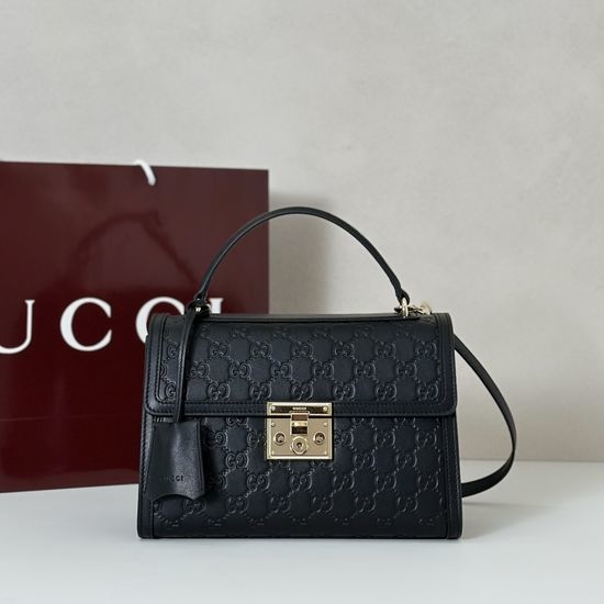 Gucci Black Embossed Crossbody Bag 838998