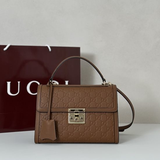 Gucci Brown Embossed Crossbody Bag 838998