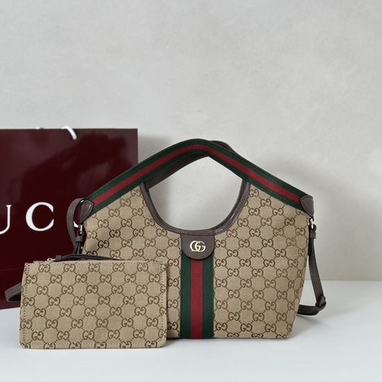 Gucci Large Canvas Apricot Tote Bag 860845