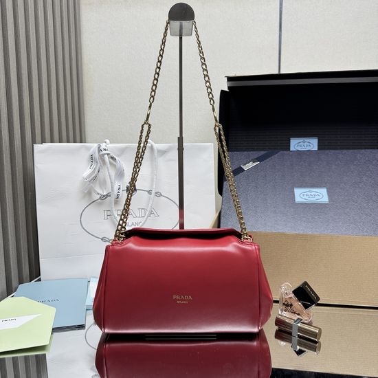 Prada Tumulte Leather Shoulder Bag 1BD395