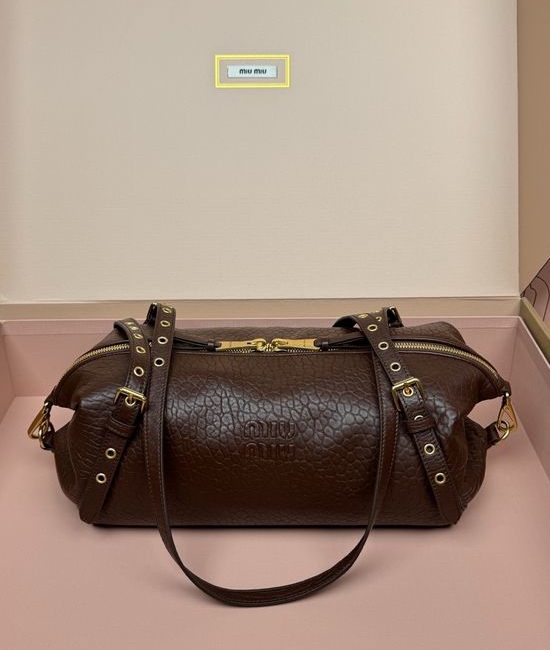 Miu Miu Joke Nappa Leather Shoulder Bag 5BA001