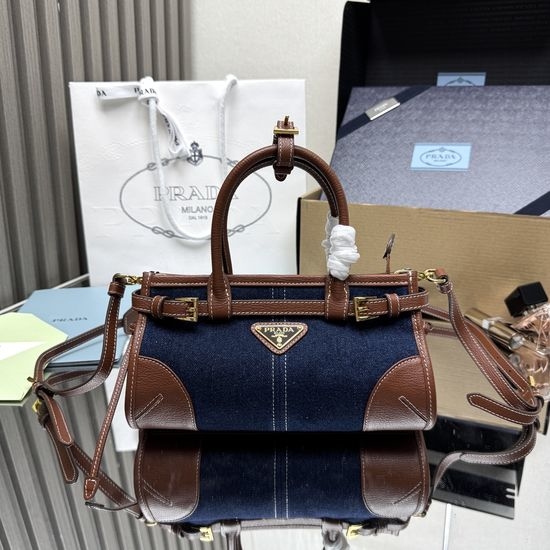 Prada Bonnie Denim Mini Satchel Crossbody Bag 9793