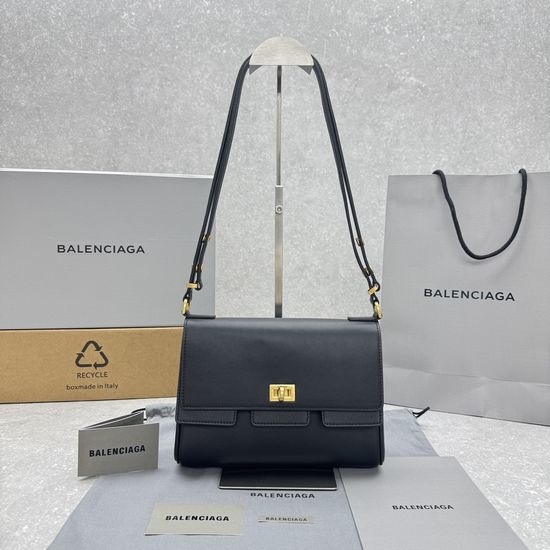 Balenciaga Bel Air Flap Smooth Leather Bag 833771