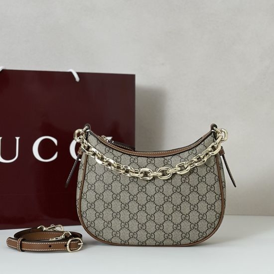 Gucci Ophidia Brown Leather Bag 815409