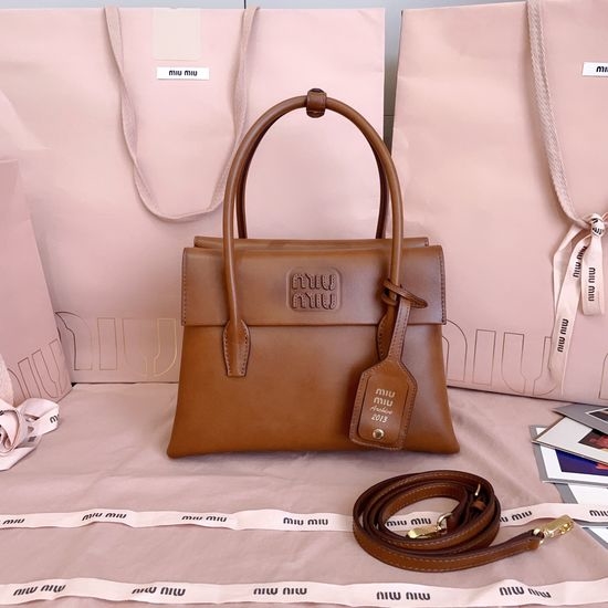Miu Miu MiMisolitaire Calfskin Handbag 5BA303