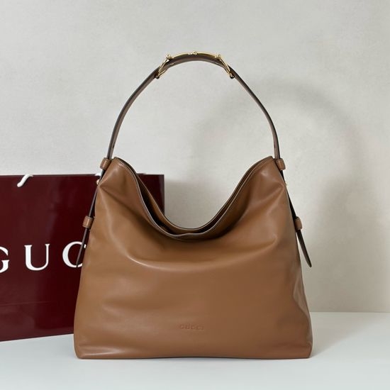 Gucci Large Bag Original Leather Brown 850546